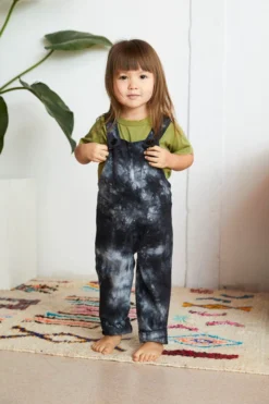 North Of West Sale Kids' Park Upcycled Tie Dye Overalls - Black 22 North Of West Sale Kids' Park Upcycled Tie Dye Overalls - Black
