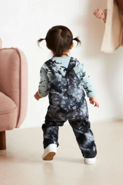 North Of West Sale Kids' Park Upcycled Tie Dye Overalls - Black 16 North Of West Sale Kids' Park Upcycled Tie Dye Overalls - Black