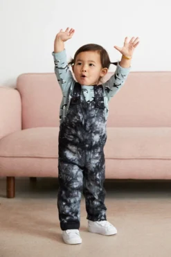 North Of West Sale Kids' Park Upcycled Tie Dye Overalls - Black 17 North Of West Sale Kids' Park Upcycled Tie Dye Overalls - Black