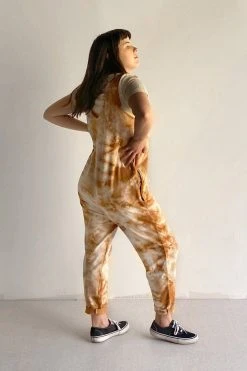 North Of West Parker Tie Dye Jumpsuit - Amber Sale