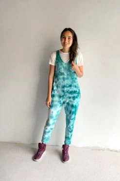 North Of West Parker Tie Dye Jumpsuit - Atlantic