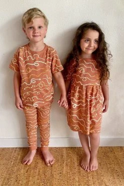 North Of West Sale Kids' Snake Rainbow Tee - Sunset 5 North Of West Sale Kids' Snake Rainbow Tee - Sunset