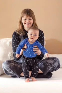 North Of West Sale Baby's Squiggles Harem Pants - Black