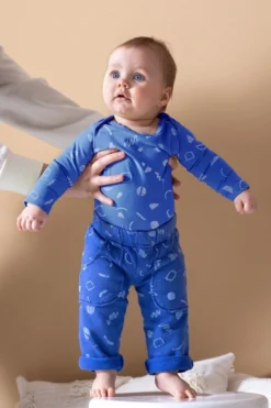 North Of West Kids' Squiggles Traveler Sweatpants - Azure Sale