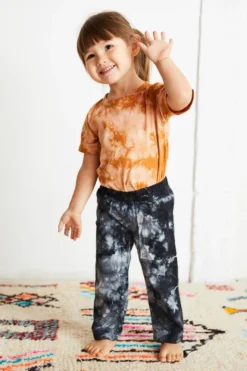North Of West Sale Kids' Traveler Upcycled Tie Dye Jeans - Black