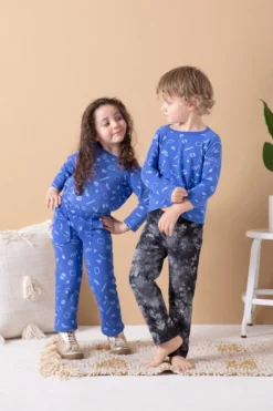 North Of West Sale Kids' Traveler Upcycled Tie Dye Jeans - Black