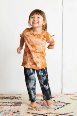 North Of West Sale Kids' Traveler Upcycled Tie Dye Jeans - Black