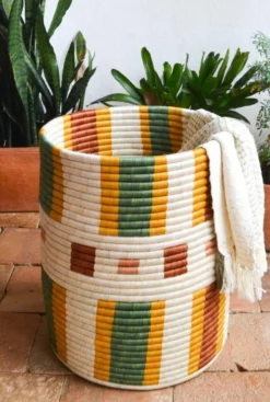 Zuahaza Handcrafted Omaira Large Floor Basket