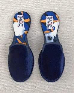 ONE432 Shoes Upcycled Velvet Unisex Slippers - Begum Electric