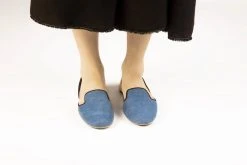 ONE432 Women's Recycled Jutti Loafer - Courtney Denim Shoes 9 ONE432 Women's Recycled Jutti Loafer - Courtney Denim Shoes