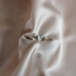 Iron Oxide Opal Halo Stacker Ring 13 Iron Oxide Opal Halo Stacker Ring