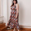 Mata Traders Fair Trade Opal Layered Palms Dress