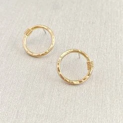 Sara Patino Jewelry Be Open Recycled Gold Earrings