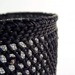 Mbare Open Weave Iringa Baskets - Black 7 Mbare Open Weave Iringa Baskets - Black