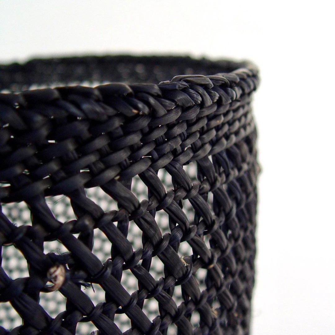 Mbare Open Weave Iringa Baskets - Black 5 Mbare Open Weave Iringa Baskets - Black