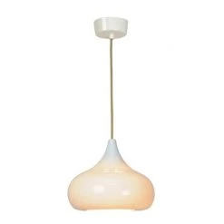 Ameico Drop Two Pendant Light - White Glossy Lighting