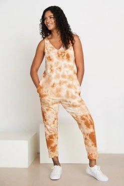 North Of West Parker Tie Dye Jumpsuit - Amber Sale