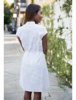 Passion Lilie Bianca Button Dress