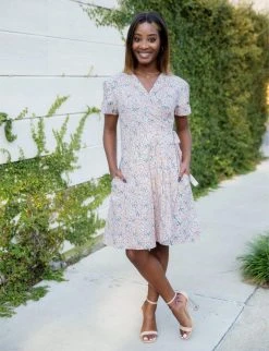 Passion Lilie Blushing Wrap Dress Best Sellers