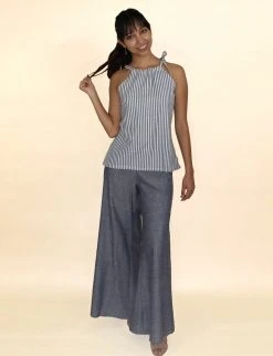 Passion Lilie Chambray Ikat Pants Clothing 8 Passion Lilie Chambray Ikat Pants Clothing