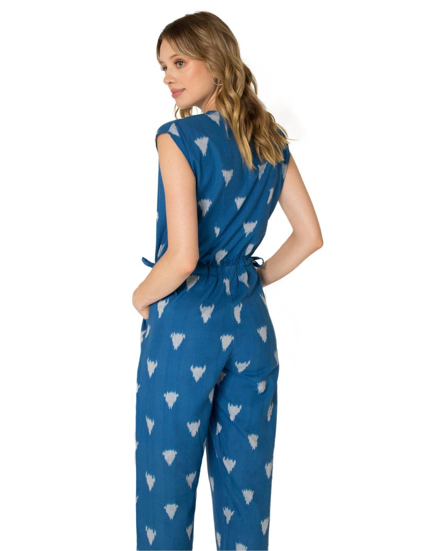Passion Lilie Cobalt Ikat Jumpsuit 7 Passion Lilie Cobalt Ikat Jumpsuit
