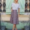 Passion Lilie Best Sellers Grape Chambray Midi Skirt 2 Passion Lilie Best Sellers Grape Chambray Midi Skirt
