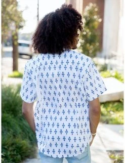 Passion Lilie Men's Jackson Ikat Button Down Shirt