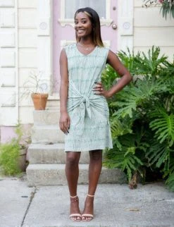 Passion Lilie Clothing Kiwi Front Tie Dress