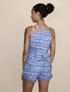 Passion Lilie Clothing Light Blue Ikat Shorts