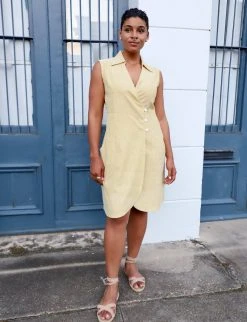 Passion Lilie Marigold Button Up Dress