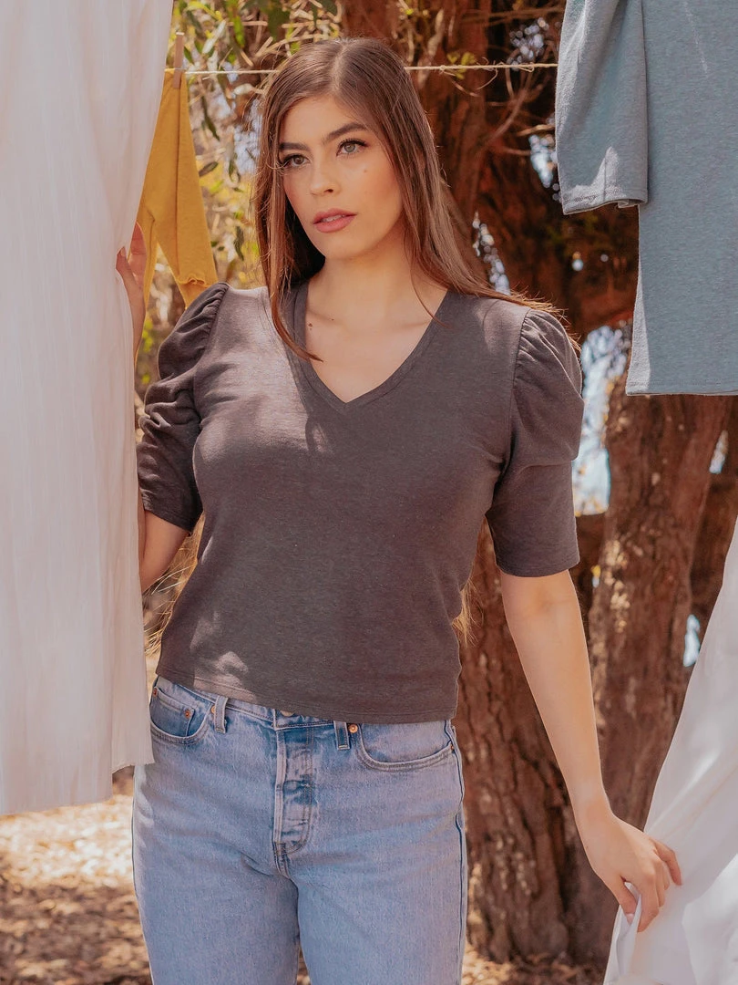 Valani Pauline Hemp Knit Puff Top 12 Valani Pauline Hemp Knit Puff Top