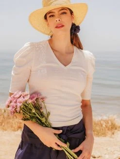 Valani Pauline Hemp Knit Puff Top 22 Valani Pauline Hemp Knit Puff Top