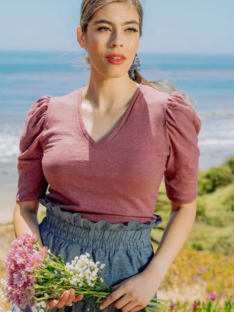 Valani Pauline Hemp Knit Puff Top 3 Valani Pauline Hemp Knit Puff Top