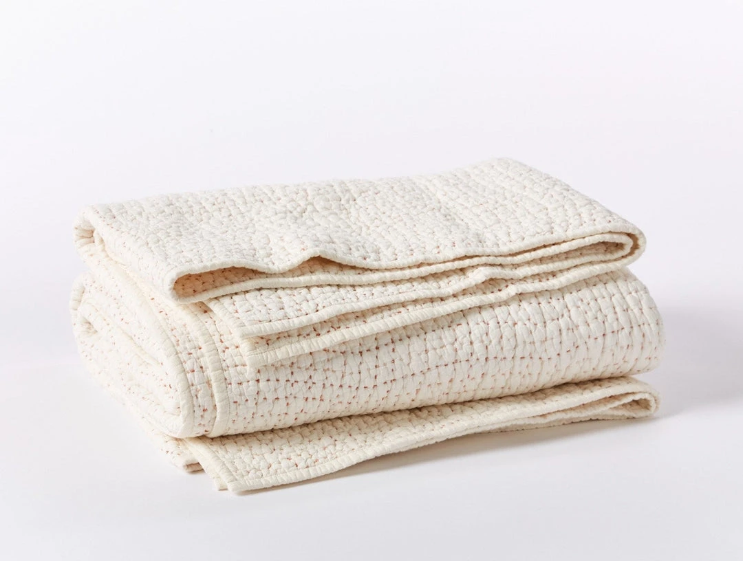 Coyuchi Home Goods Pebbled Handstitched Quilt - Undyed 3 Coyuchi Home Goods Pebbled Handstitched Quilt - Undyed