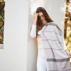 Studio Variously Pewter Throw Blanket Home Goods