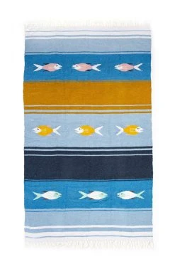 Caminito Pez Azul Upcycled Blanket