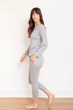 Leena & Lu Pima Long Sleeve And Jogger Set Best Sellers