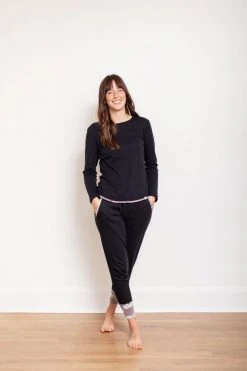 Leena & Lu Pima Long Sleeve And Jogger Set Best Sellers