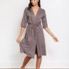 Leena & Lu Pima Short Robe Home Goods