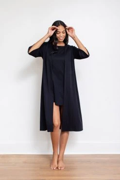 Leena & Lu Pima Short Robe Home Goods