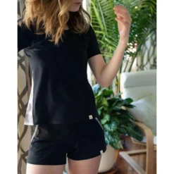 Leena & Lu Pima Short Sleeve Tee - Black BIPOC Owned