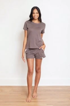 Leena & Lu Pima Tee And Short Pajama Set