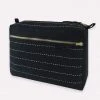 Anchal Accessories Pin Stitch Large Toiletry Bag - Charcoal
