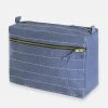 Anchal Pin Stitch Large Toiletry Bag - Slate Accessories