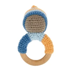 Pebble Pixie Rattle Teething Ring Fair Trade