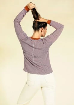 Poplinen Billie Bamboo Stripe Tee