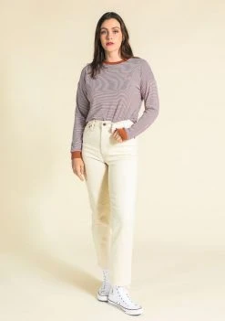 Poplinen Billie Bamboo Stripe Tee