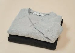 Poplinen Gloria Waffle Thermal Top - Black Clothing