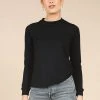 Poplinen Gwen Tencel Long Sleeve Tee - Black 2 Poplinen Gwen Tencel Long Sleeve Tee - Black