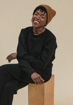 Poplinen René Jogger Sweatshirt - Black